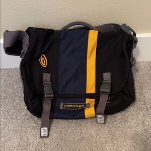 Timbuk2 Black, Navy and Yellow Messenger Bag